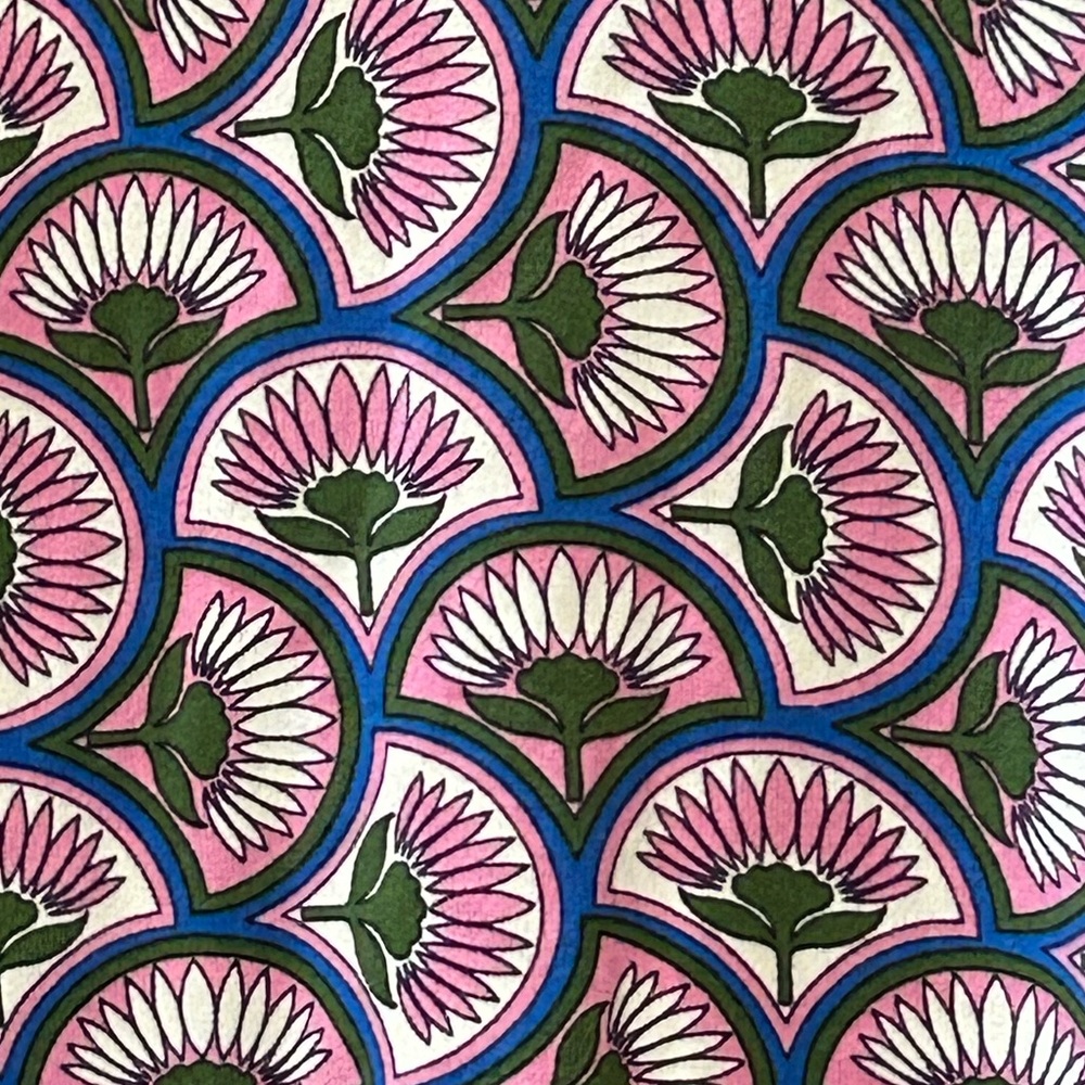 Boden Emilia Sweater Abstract Floral Fan Print Lightweight Stretchy Size M - Picture 4 of 10